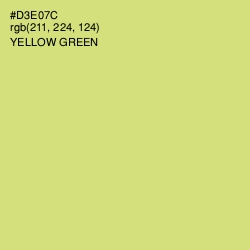 #D3E07C - Yellow Green Color Image
