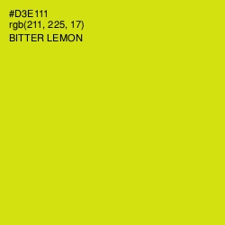 #D3E111 - Bitter Lemon Color Image