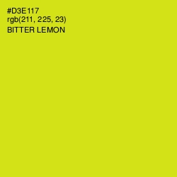 #D3E117 - Bitter Lemon Color Image