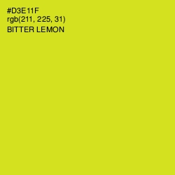 #D3E11F - Bitter Lemon Color Image