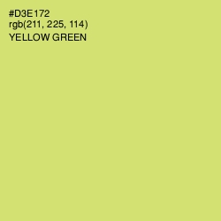 #D3E172 - Yellow Green Color Image