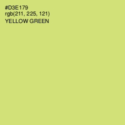 #D3E179 - Yellow Green Color Image