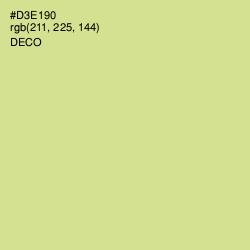 #D3E190 - Deco Color Image