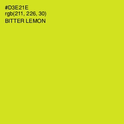 #D3E21E - Bitter Lemon Color Image