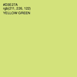 #D3E27A - Yellow Green Color Image