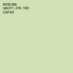 #D3E2B6 - Caper Color Image
