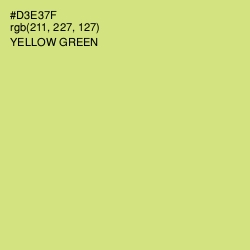 #D3E37F - Yellow Green Color Image