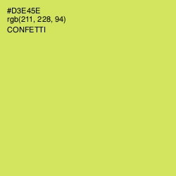 #D3E45E - Confetti Color Image