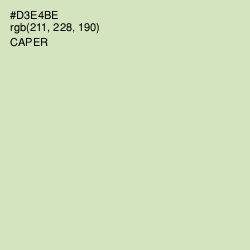 #D3E4BE - Caper Color Image