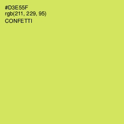 #D3E55F - Confetti Color Image