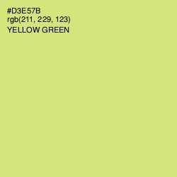 #D3E57B - Yellow Green Color Image