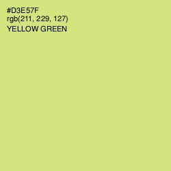 #D3E57F - Yellow Green Color Image