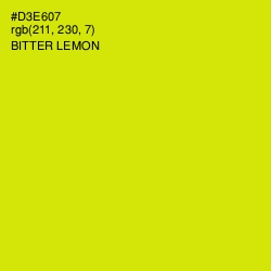 #D3E607 - Bitter Lemon Color Image