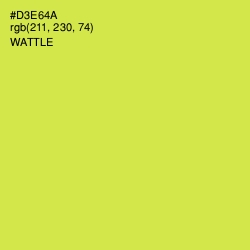 #D3E64A - Wattle Color Image
