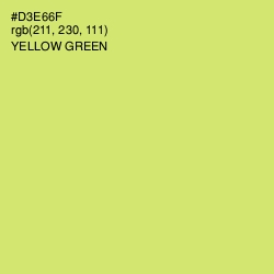 #D3E66F - Yellow Green Color Image
