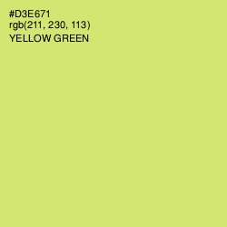 #D3E671 - Yellow Green Color Image