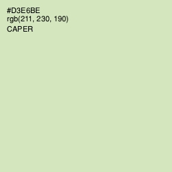 #D3E6BE - Caper Color Image