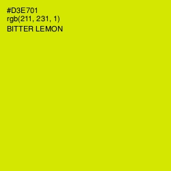 #D3E701 - Bitter Lemon Color Image