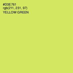 #D3E761 - Yellow Green Color Image