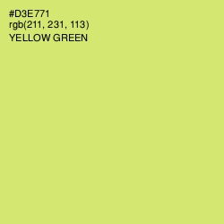 #D3E771 - Yellow Green Color Image