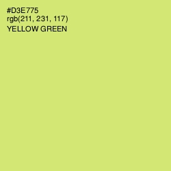 #D3E775 - Yellow Green Color Image