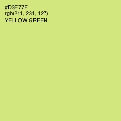 #D3E77F - Yellow Green Color Image