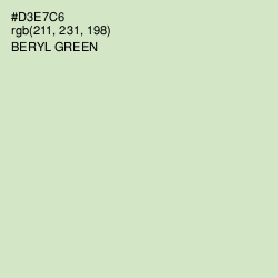 #D3E7C6 - Beryl Green Color Image