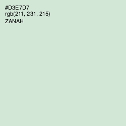 #D3E7D7 - Zanah Color Image
