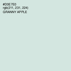 #D3E7E0 - Granny Apple Color Image