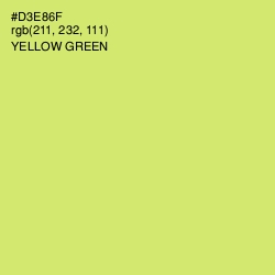 #D3E86F - Yellow Green Color Image