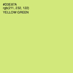 #D3E87A - Yellow Green Color Image