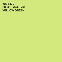 #D3E87D - Yellow Green Color Image