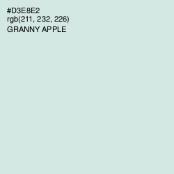 #D3E8E2 - Granny Apple Color Image