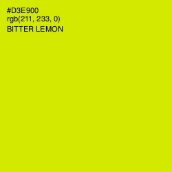 #D3E900 - Bitter Lemon Color Image