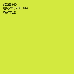 #D3E940 - Wattle Color Image