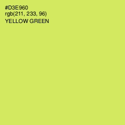 #D3E960 - Yellow Green Color Image