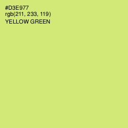 #D3E977 - Yellow Green Color Image