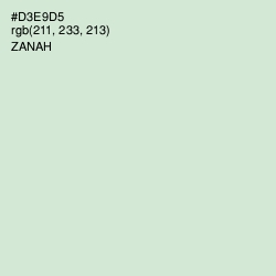 #D3E9D5 - Zanah Color Image