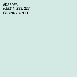 #D3E9E3 - Granny Apple Color Image