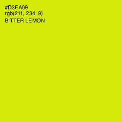 #D3EA09 - Bitter Lemon Color Image
