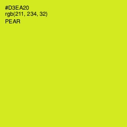 #D3EA20 - Pear Color Image