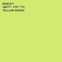 #D3EA71 - Yellow Green Color Image