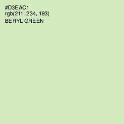 #D3EAC1 - Beryl Green Color Image