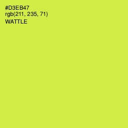 #D3EB47 - Wattle Color Image