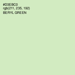 #D3EBC0 - Beryl Green Color Image