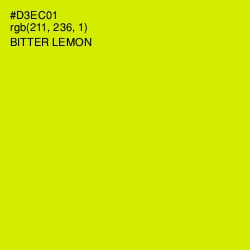 #D3EC01 - Bitter Lemon Color Image