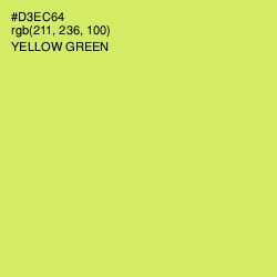 #D3EC64 - Yellow Green Color Image