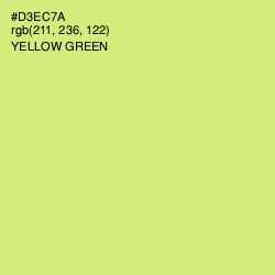 #D3EC7A - Yellow Green Color Image