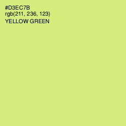 #D3EC7B - Yellow Green Color Image