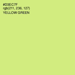 #D3EC7F - Yellow Green Color Image